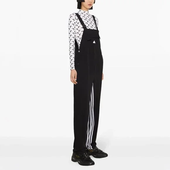 Adidas ALL-GENDER Dance DUNGAREE jumpsuit nylon overalls IN1816 Black XS New NWT - Picture 6 of 16